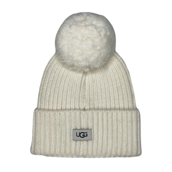 Ugg Pom Knit Wool Blend Beanie NWT main image 8